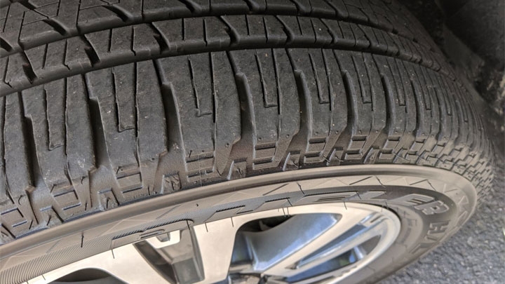 desvanecimiento del neumático